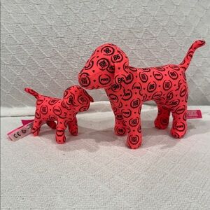 PINK Victoria's Secret Pink Dog Plush Set